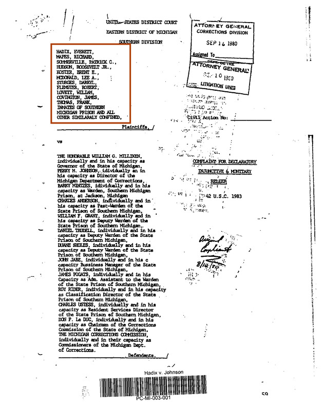 Hadix Complaint