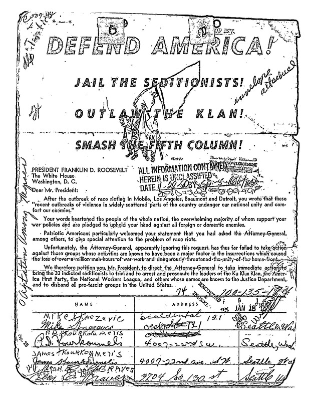 Defend America! Letter