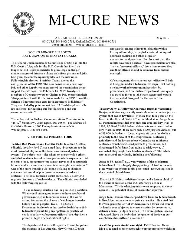 MI-CURE News (May 2017)