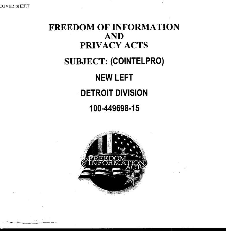 FBI COINTELPRO-New Left Targets & Tactics in the Detroit Metro (1)