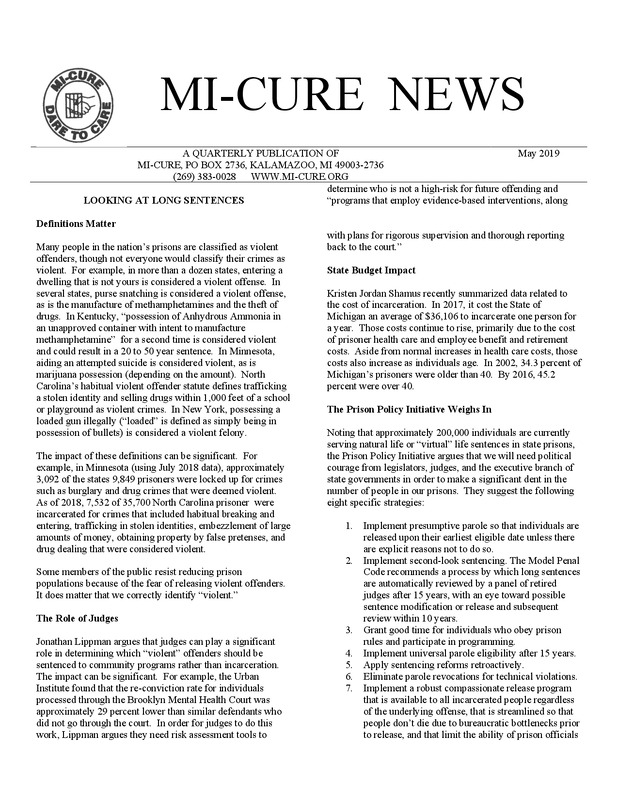 MI-CURE News (May 2019)
