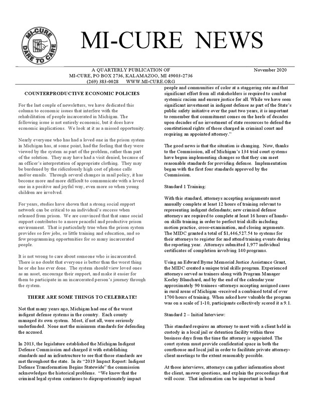 MI-CURE News (November 2020)