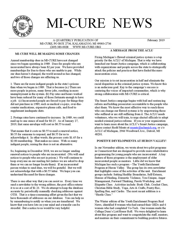 MI-CURE News (February 2019)