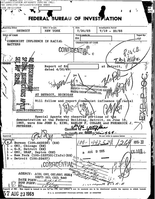 Communist Influence in Racial Matters Internal Report #4 (July 1965)