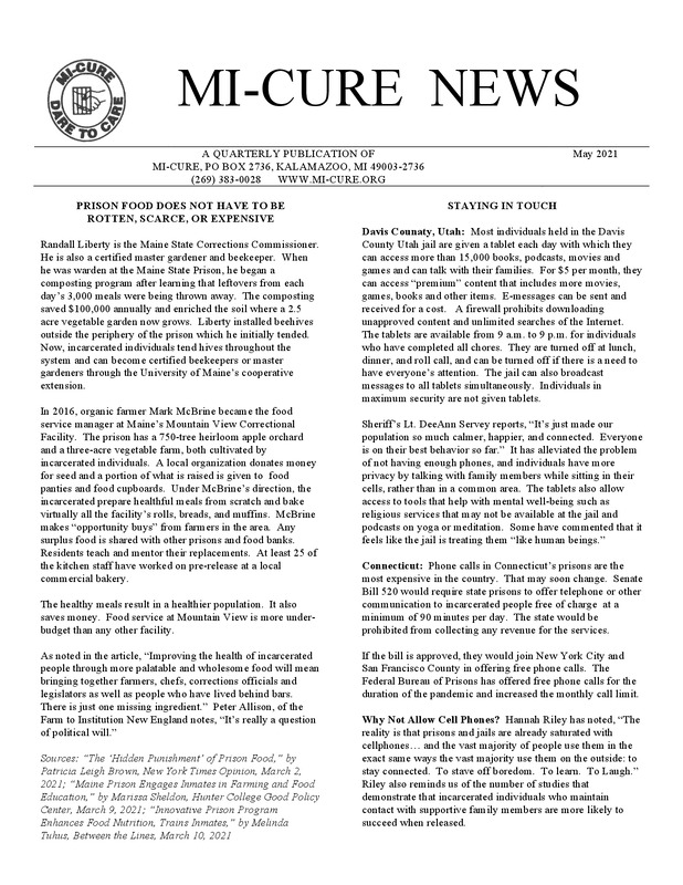 MI-CURE News (May 2021)