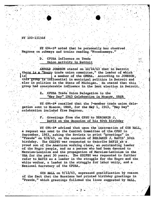 Negro Trade Union Committee’s Influence and CPUSA Outreach to Soviet Media