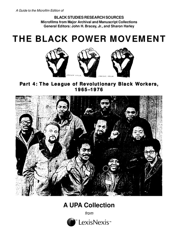 UPA American Studies: The Black Power Movement - League of Revolutionary Black Workers #2